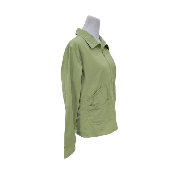 Sorel Women's Zip up Jacket Size Medium Green Cargo Utility Lightweight Nylon - Picture 7 of 11